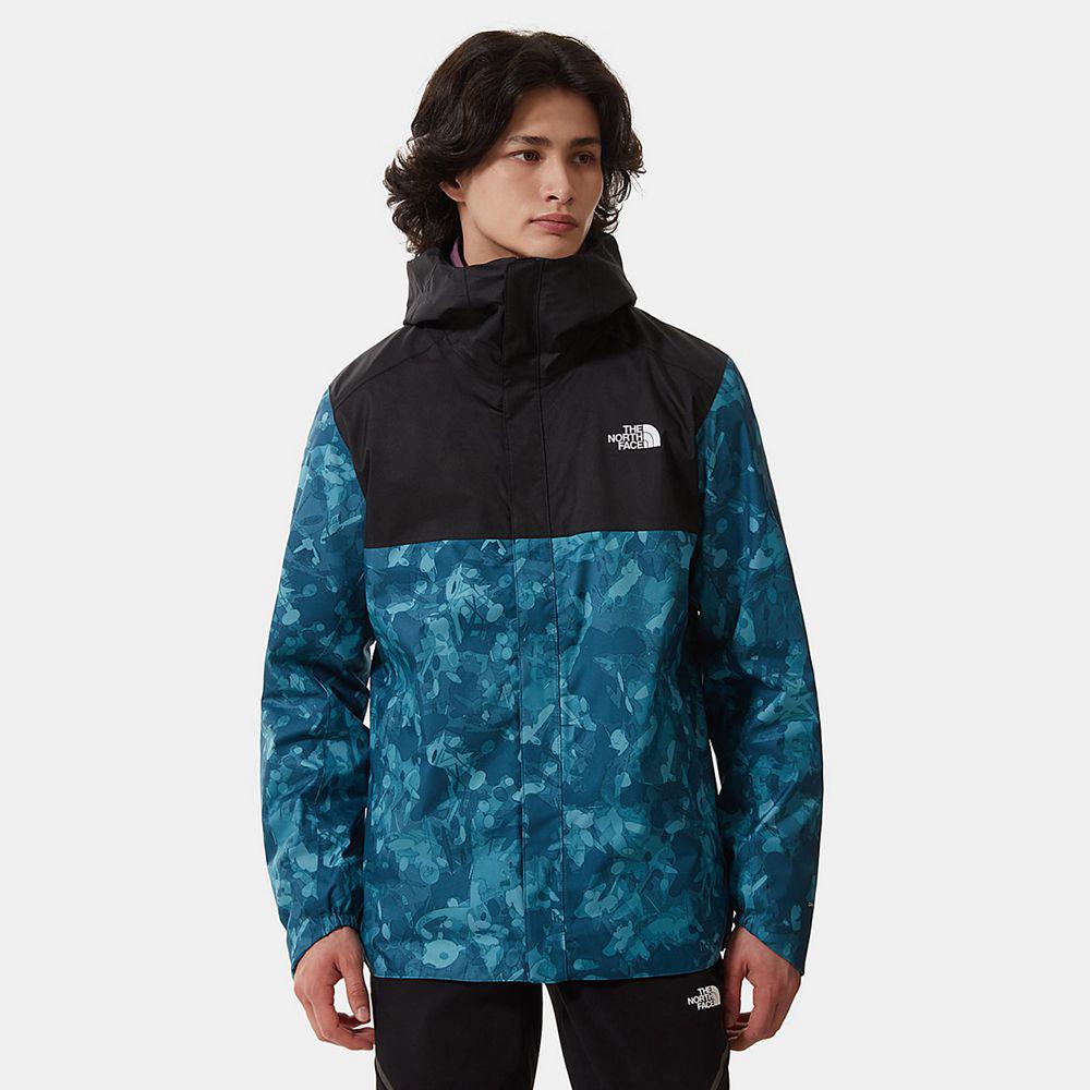 The North Face Quest Zip-In Ανδρικα Αδιάβροχο Μπουφάν - Μπλε / Μαυρα (CMWL86347)